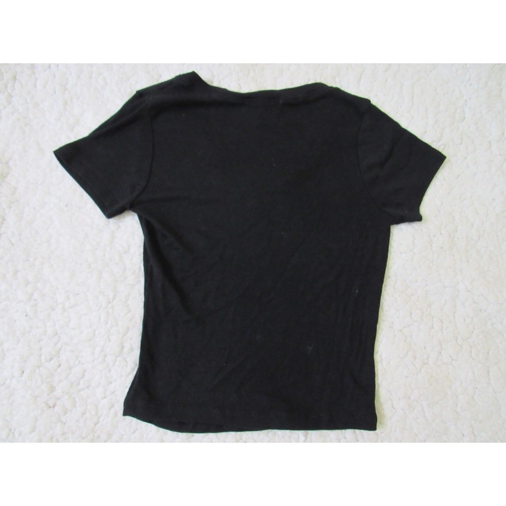 Bozzolo Shirt Sz S Ribbed Black Cowl Cap Sleeve‎ Neck